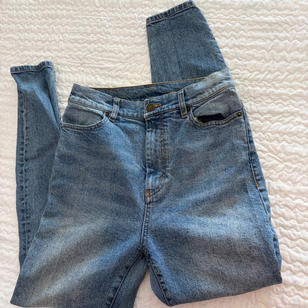 & Other Stories Los Angeles Atelier High Waisted Skinny Jeans Medium Wash US 28